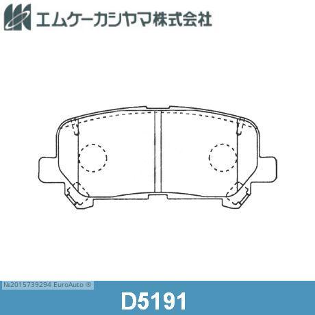 КОЛОДКИ ТОРМОЗНЫЕ ДИСКОВЫЕ KASHIYAMA D5191
