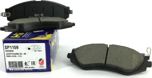 КОЛОДКИ ТОРМОЗНЫЕ ДИСКОВЫЕ SANGSIN BRAKE SP1159