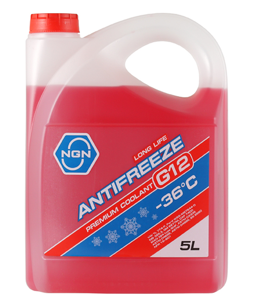 АНТИФРИЗ NGN V172485318 G12 -36 Красный 5 л.