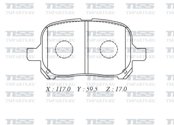 КОЛОДКИ ТОРМОЗНЫЕ ДИСКОВЫЕ PARAUT T281061