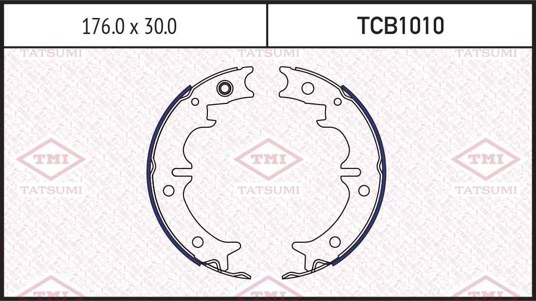 КОЛОДКИ ТОРМОЗНЫЕ БАРАБАННЫЕ TATSUMI TCB1010