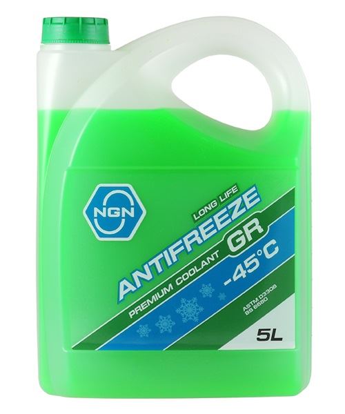 АНТИФРИЗ NGN V172485338 -45 Зеленый 5 л.