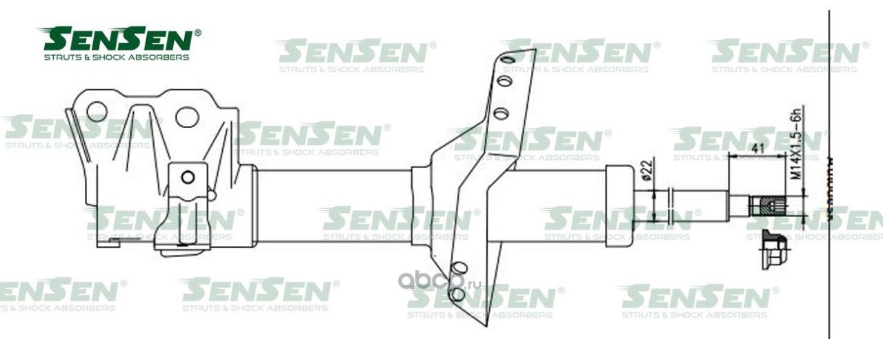 АМОРТИЗАТОР ПОДВЕСКИ SENSEN 42142207