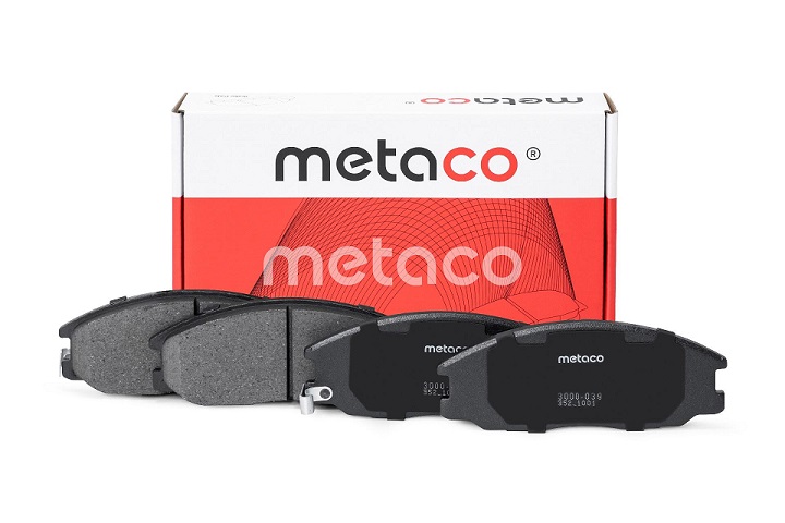 КОЛОДКИ ТОРМОЗНЫЕ ДИСКОВЫЕ METACO 3000039