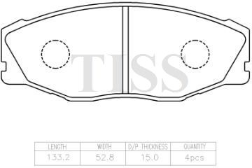 КОЛОДКИ ТОРМОЗНЫЕ ДИСКОВЫЕ PARAUT T281285