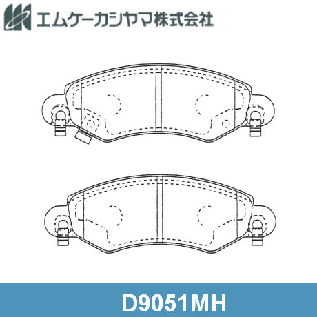 КОЛОДКИ ТОРМОЗНЫЕ ДИСКОВЫЕ KASHIYAMA D9051M