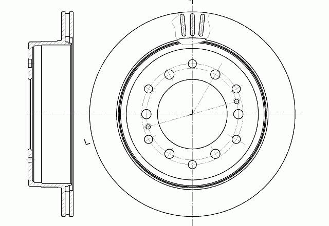 ДИСК ТОРМОЗНОЙ G-BRAKE GR02858