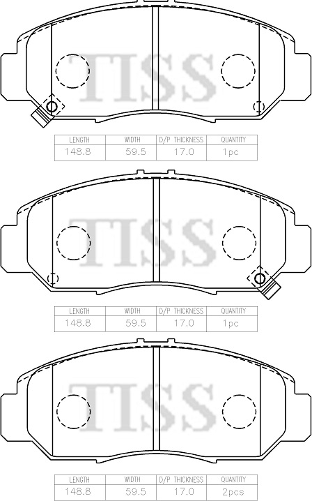 КОЛОДКИ ТОРМОЗНЫЕ ДИСКОВЫЕ PARAUT H281432Y