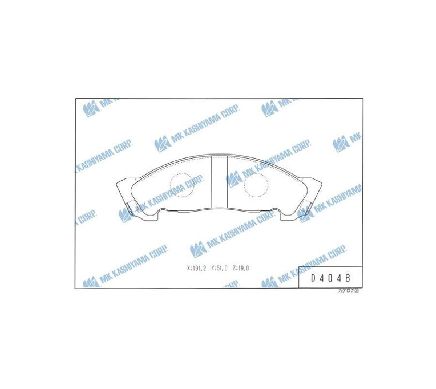 КОЛОДКИ ТОРМОЗНЫЕ ДИСКОВЫЕ KASHIYAMA D4048