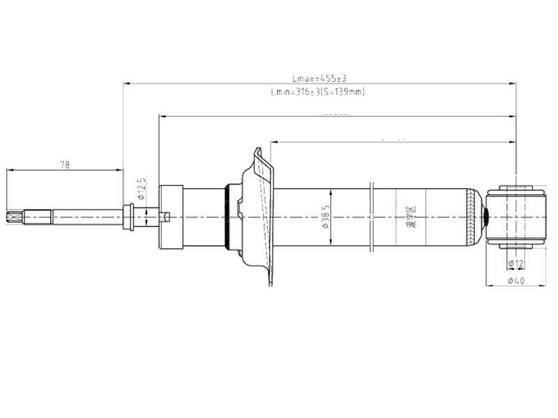 АМОРТИЗАТОР ПОДВЕСКИ SAT ST562106Y325