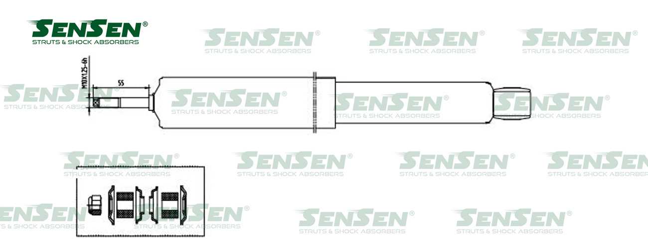 АМОРТИЗАТОР ПОДВЕСКИ SENSEN 12130429