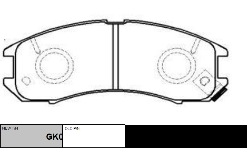 КОЛОДКИ ТОРМОЗНЫЕ ДИСКОВЫЕ CTR GK0670