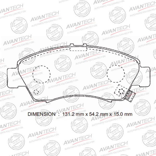 КОЛОДКИ ТОРМОЗНЫЕ ДИСКОВЫЕ AVANTECH AV575