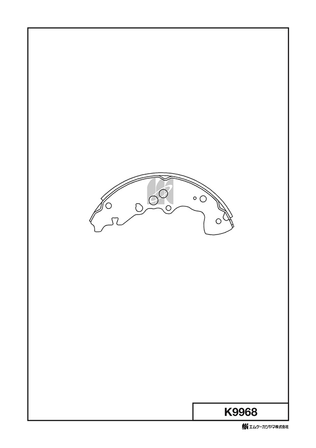 КОЛОДКИ ТОРМОЗНЫЕ БАРАБАННЫЕ KASHIYAMA K9968