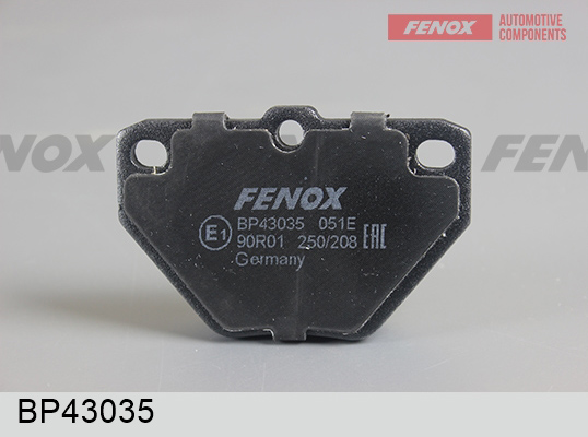 КОЛОДКИ ТОРМОЗНЫЕ ДИСКОВЫЕ FENOX BP43035