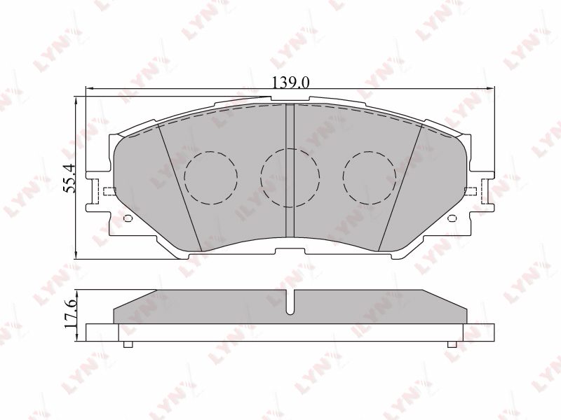 КОЛОДКИ ТОРМОЗНЫЕ ДИСКОВЫЕ LYNXauto BD7542