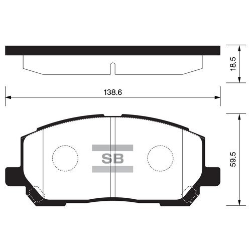 КОЛОДКИ ТОРМОЗНЫЕ ДИСКОВЫЕ SANGSIN BRAKE SP1384