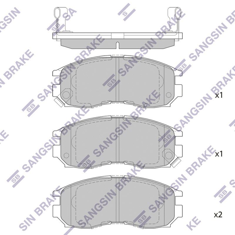 КОЛОДКИ ТОРМОЗНЫЕ ДИСКОВЫЕ SANGSIN BRAKE SP1134