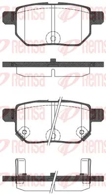 КОЛОДКИ ТОРМОЗНЫЕ ДИСКОВЫЕ Remsa 128622