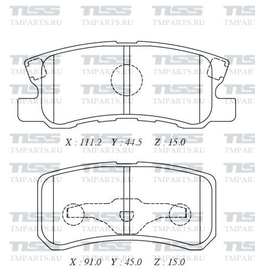 КОЛОДКИ ТОРМОЗНЫЕ ДИСКОВЫЕ PARAUT M282089