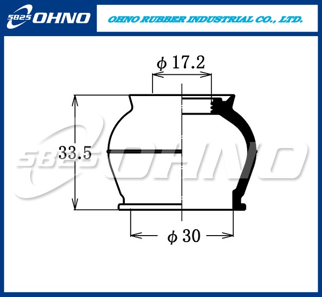ПЫЛЬНИК ШАРОВОЙ ОПОРЫ OHNO 5-825 DC1621A