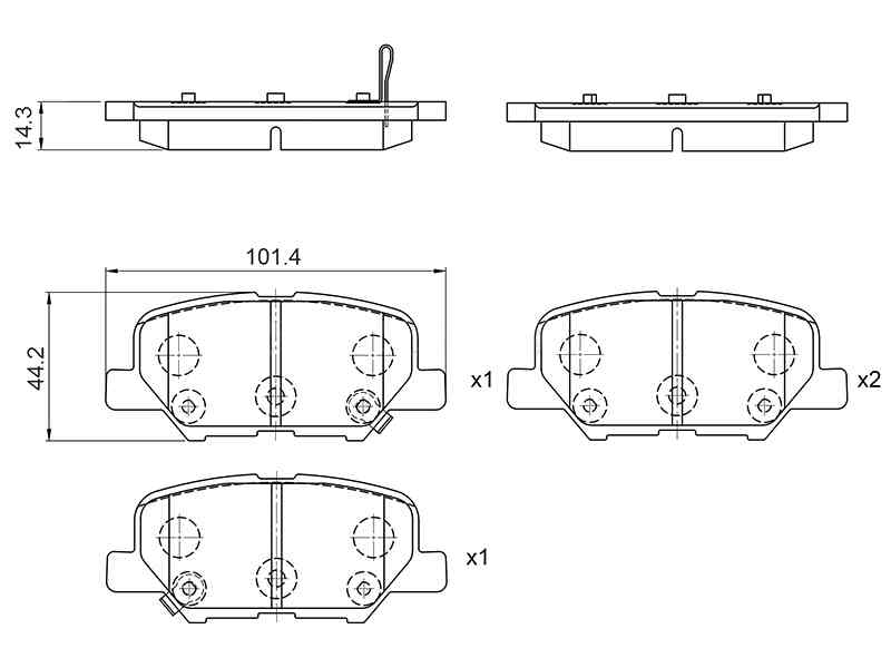 КОЛОДКИ ТОРМОЗНЫЕ ДИСКОВЫЕ ADVICS E2N086VS