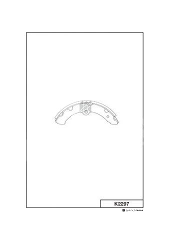 КОЛОДКИ ТОРМОЗНЫЕ БАРАБАННЫЕ KASHIYAMA K2297