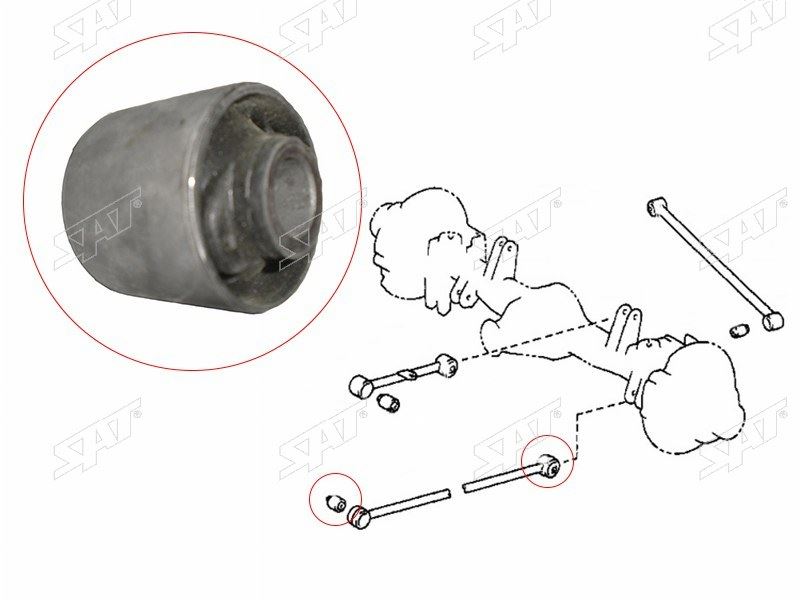 САЙЛЕНТБЛОК РЫЧАГА ПОДВЕСКИ SAT ST4870260040