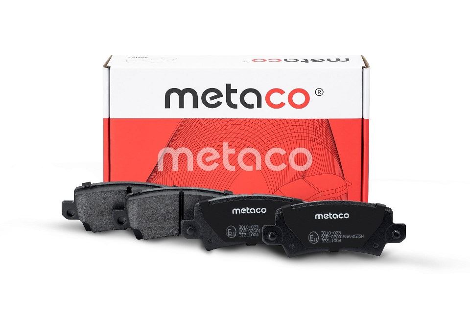 КОЛОДКИ ТОРМОЗНЫЕ ДИСКОВЫЕ METACO 3010023