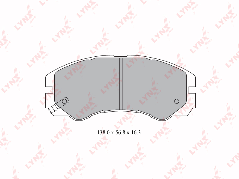 КОЛОДКИ ТОРМОЗНЫЕ ДИСКОВЫЕ LYNXauto BD3802