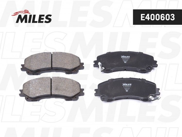 КОЛОДКИ ТОРМОЗНЫЕ ДИСКОВЫЕ MILES E400603