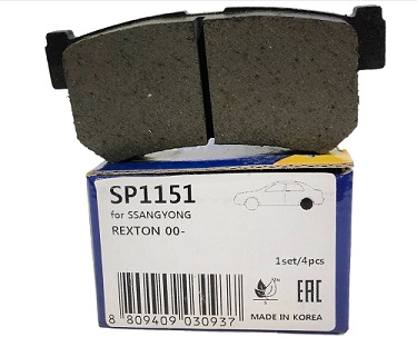 КОЛОДКИ ТОРМОЗНЫЕ ДИСКОВЫЕ SANGSIN BRAKE SP1151