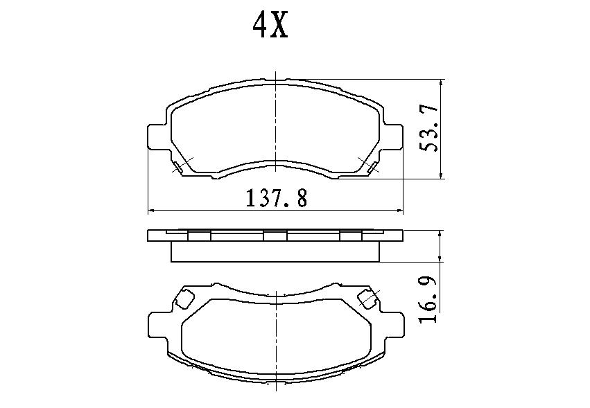 КОЛОДКИ ТОРМОЗНЫЕ ДИСКОВЫЕ JD JBP0118