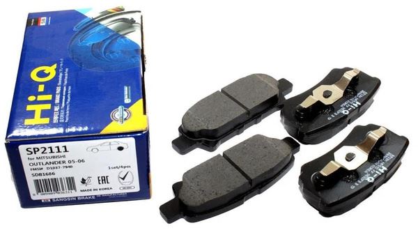 КОЛОДКИ ТОРМОЗНЫЕ ДИСКОВЫЕ SANGSIN BRAKE SP2111