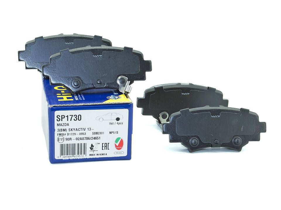 КОЛОДКИ ТОРМОЗНЫЕ ДИСКОВЫЕ SANGSIN BRAKE SP1730