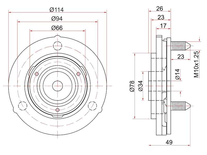 ОПОРА СТОЙКИ SAT ST4860935030