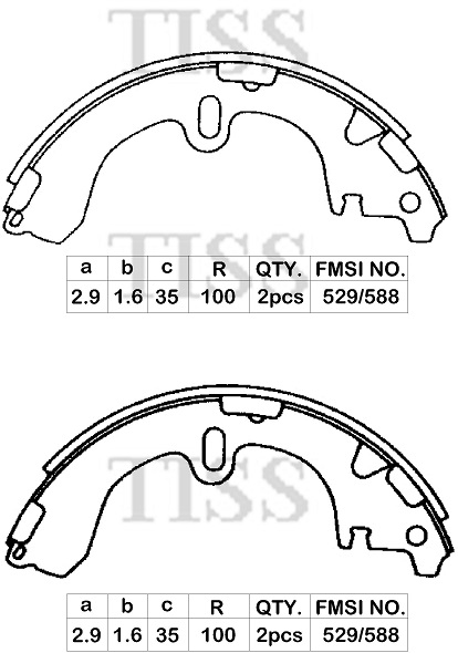 КОЛОДКИ ТОРМОЗНЫЕ БАРАБАННЫЕ PARAUT T283406
