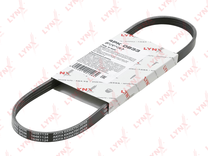 РЕМЕНЬ ПОЛИКЛИНОВЫЙ LYNXauto 4PK0833