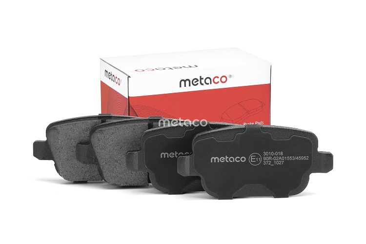 КОЛОДКИ ТОРМОЗНЫЕ ДИСКОВЫЕ METACO 3010018