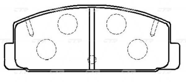КОЛОДКИ ТОРМОЗНЫЕ ДИСКОВЫЕ CTR GK0695