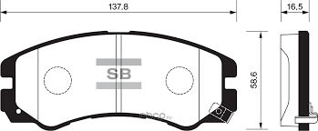 КОЛОДКИ ТОРМОЗНЫЕ ДИСКОВЫЕ SANGSIN BRAKE SP1267