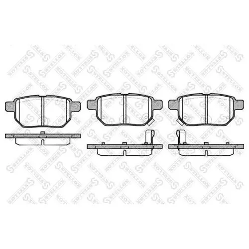 КОЛОДКИ ТОРМОЗНЫЕ ДИСКОВЫЕ STELLOX 002008SX