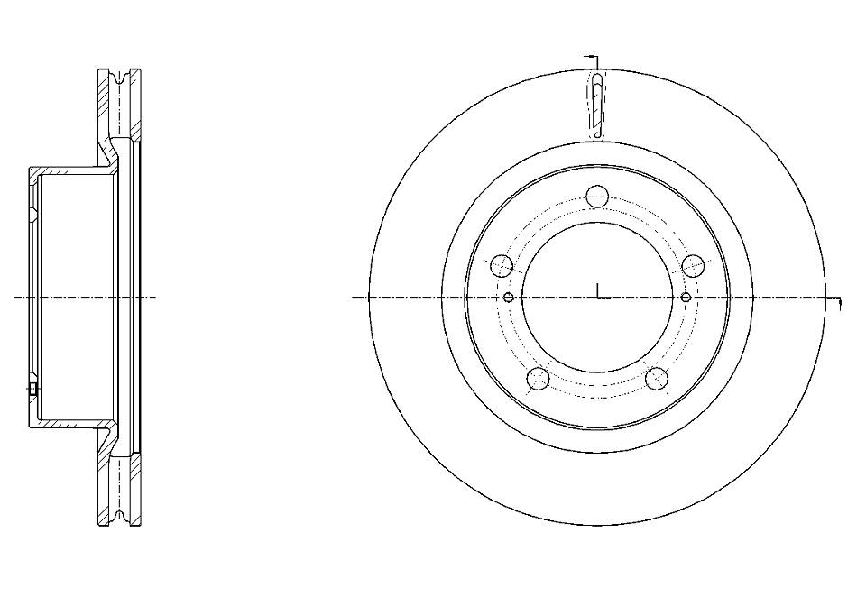 ДИСК ТОРМОЗНОЙ G-BRAKE GR21046