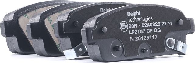 КОЛОДКИ ТОРМОЗНЫЕ ДИСКОВЫЕ DELPHI LP2167