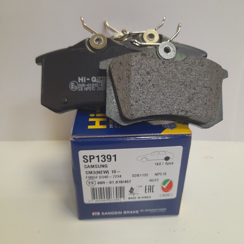 КОЛОДКИ ТОРМОЗНЫЕ ДИСКОВЫЕ SANGSIN BRAKE SP1391