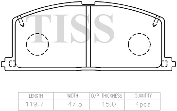 КОЛОДКИ ТОРМОЗНЫЕ ДИСКОВЫЕ PARAUT T281300