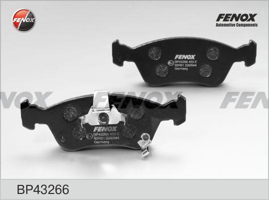 КОЛОДКИ ТОРМОЗНЫЕ ДИСКОВЫЕ FENOX BP43266