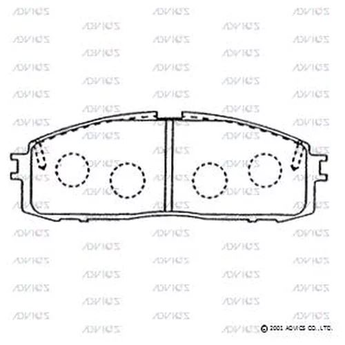 КОЛОДКИ ТОРМОЗНЫЕ ДИСКОВЫЕ ADVICS SN764