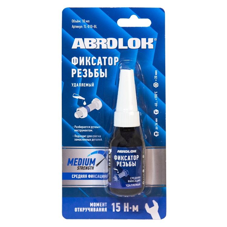 ФИКСАТОР РЕЗЬБЫ ABRO TL010BL