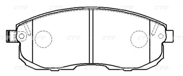 КОЛОДКИ ТОРМОЗНЫЕ ДИСКОВЫЕ CTR GK0731